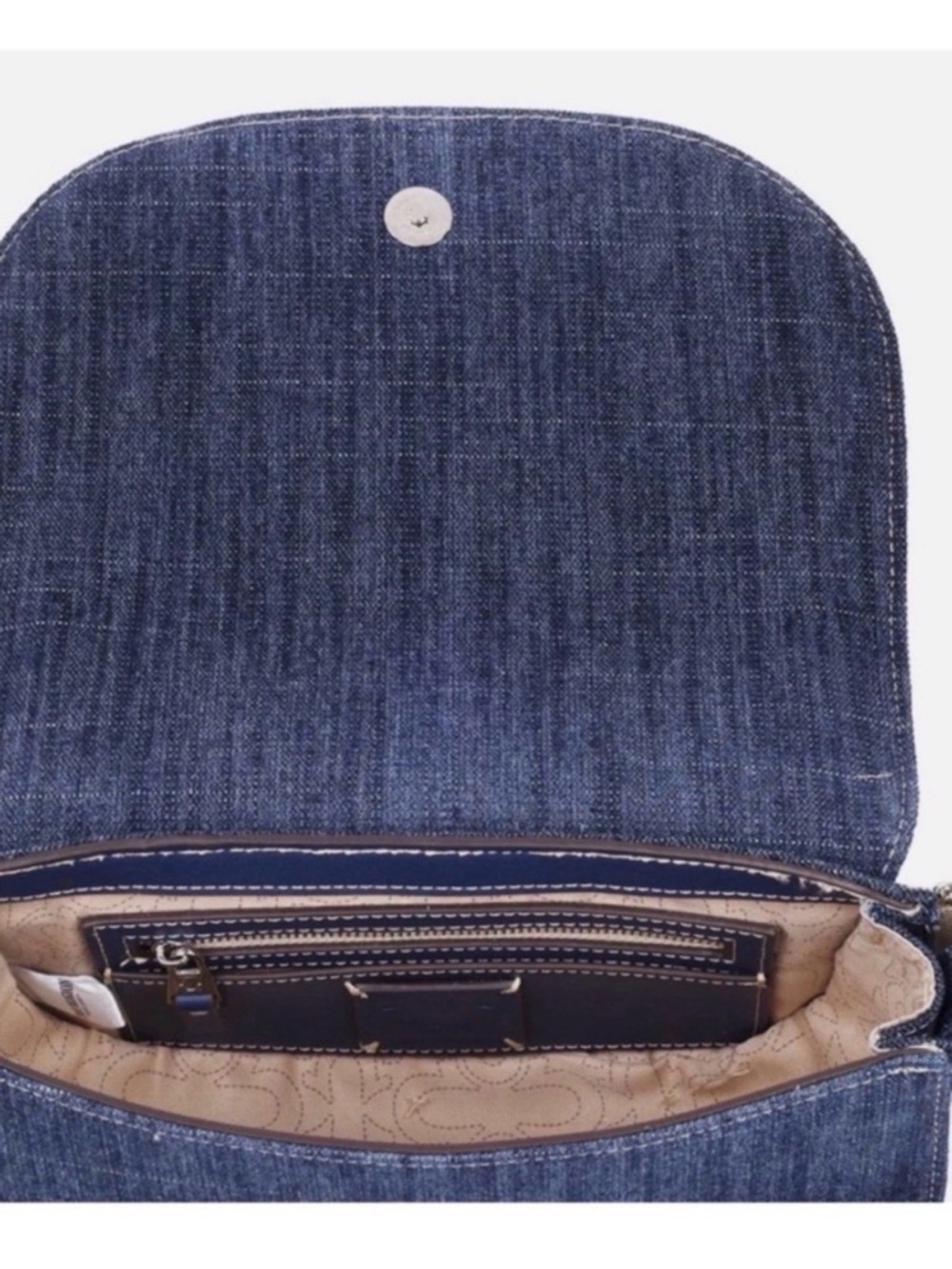 True Religion Dark Blue Denim Crossbody with Embellished Horseshoe - Picture 5 of 12